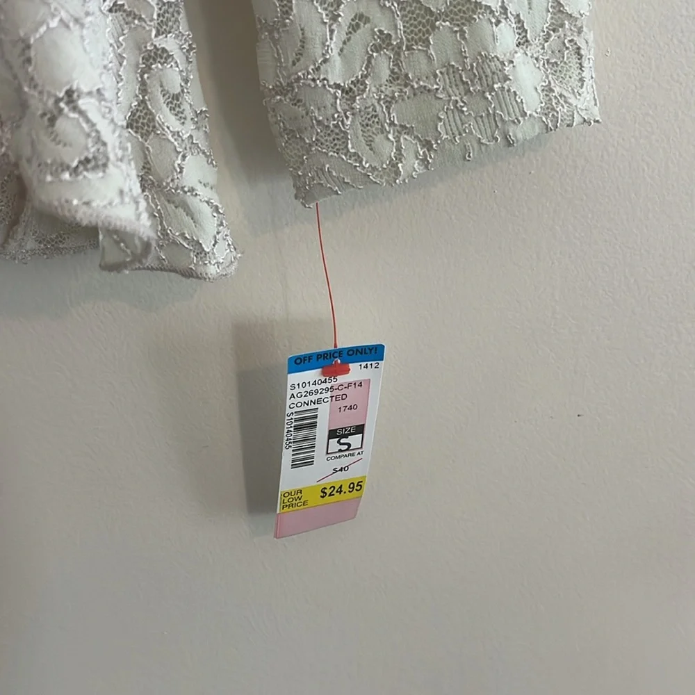 Vintage Connected Apparel Lace Floral Sweater Cardigan Victorian Bohemian Fairy‎ - Picture 4 of 6